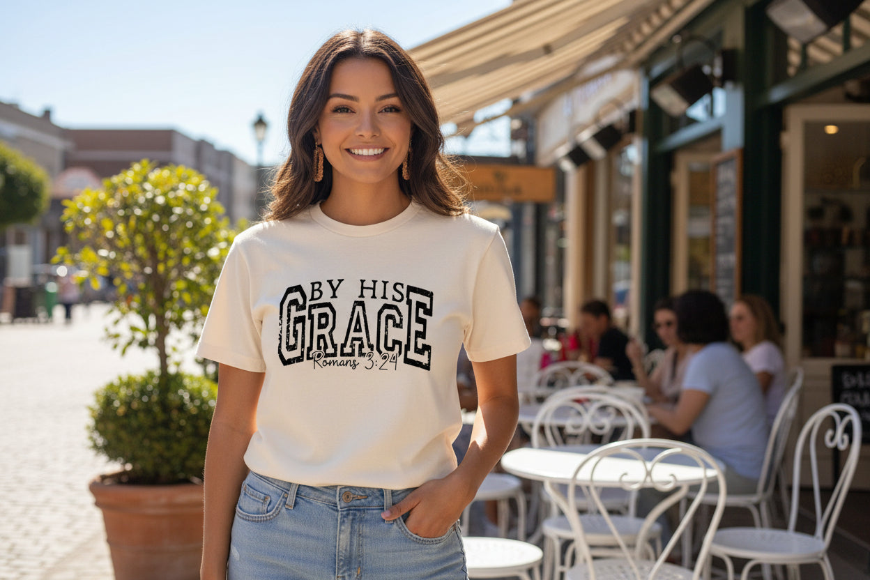 By his Grace Graphic Tee